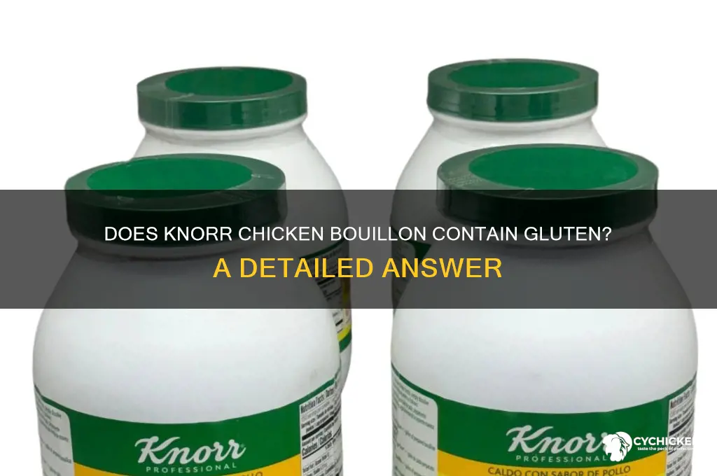 is there gluten in knorr chicken bouillon