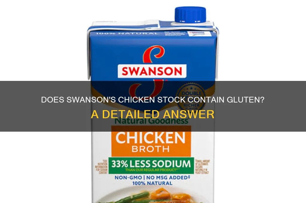 is there gluten in swansons chicken stock