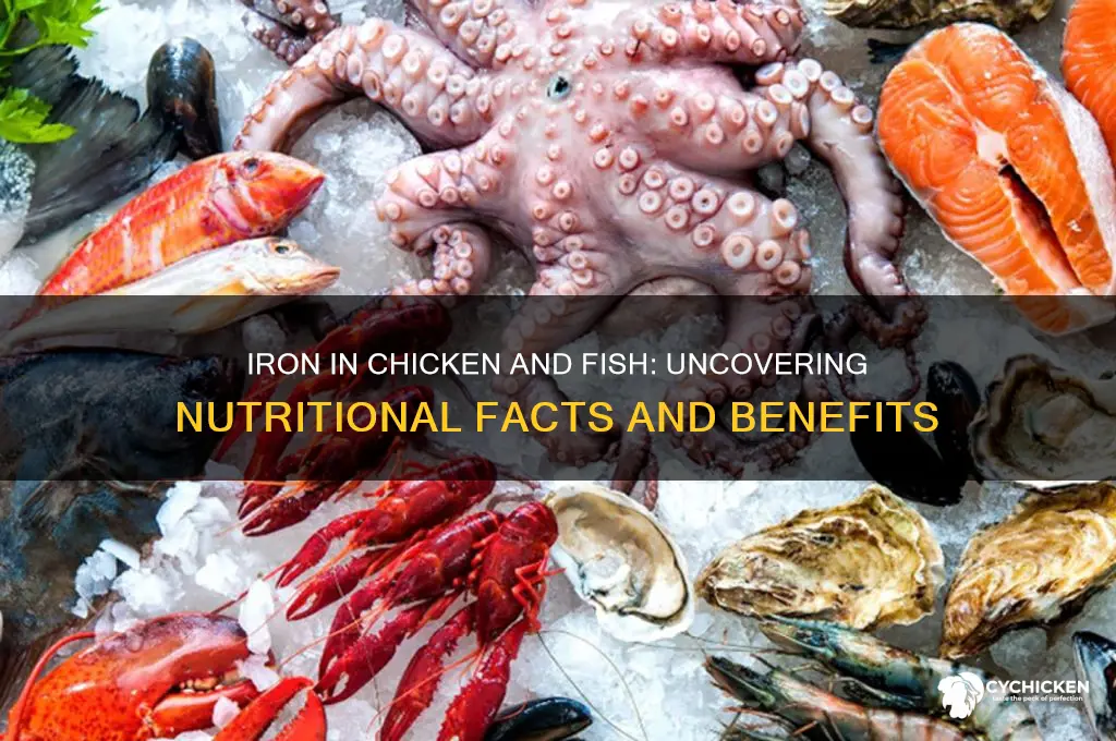 is there iron in chicken and fish