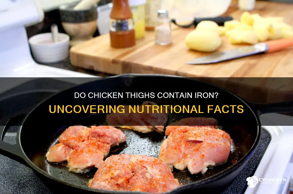 is there iron in chicken thighs