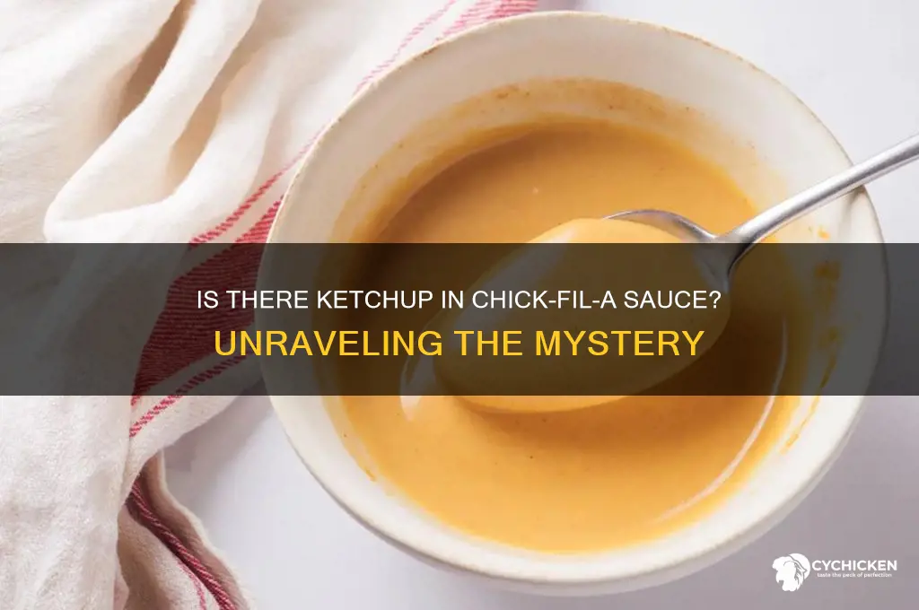is there ketchup in chick fil a sauce