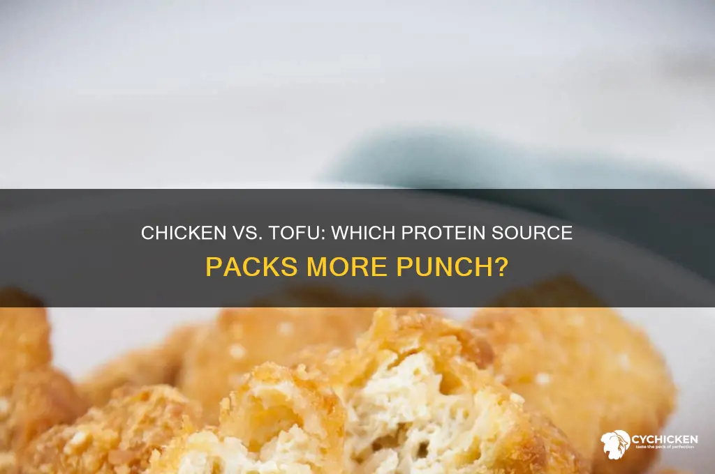 is there more protein in chicken or tofu