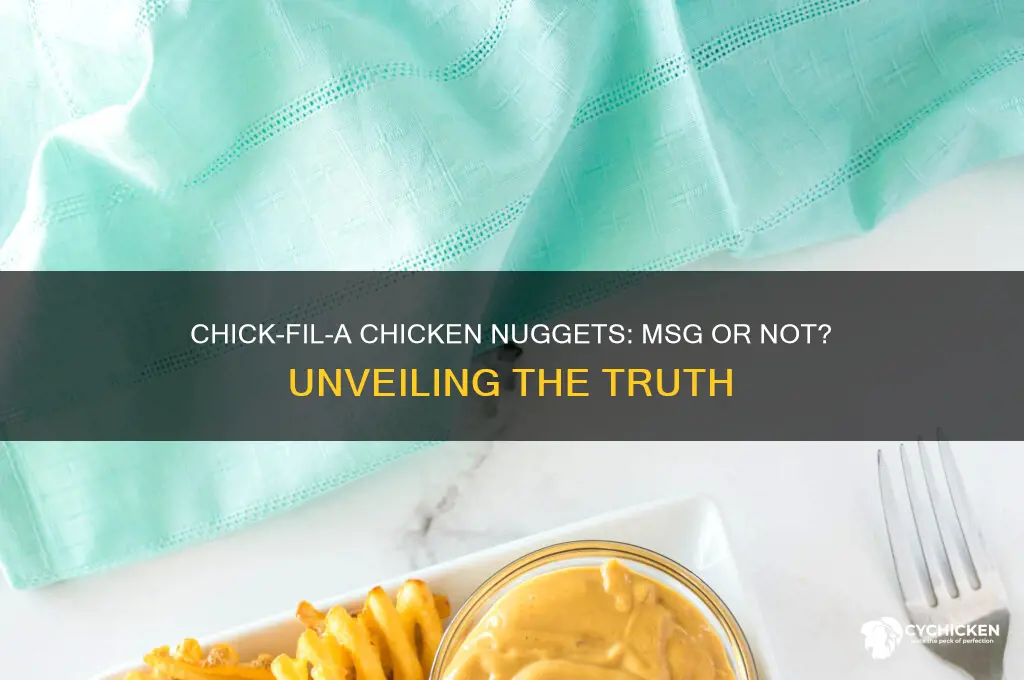 is there msg in chick-fil-a chicken nuggets