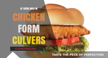 Culver's Chicken: Does It Contain MSG? A Detailed Look
