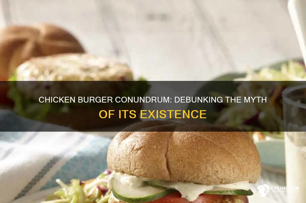 is there no such thing as chicken burger