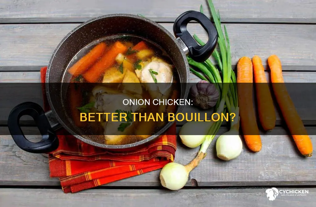 is there onion in the chicken better than boullion