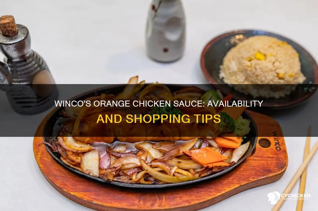 is there orange chicken sauce at winco