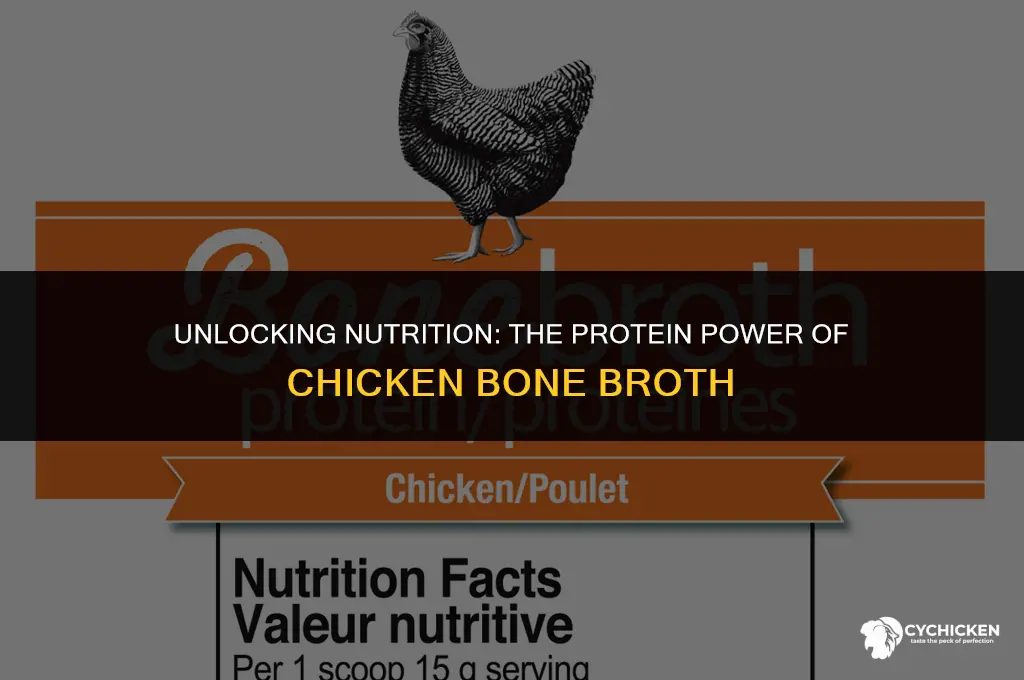 is there protein in chicken bone broth