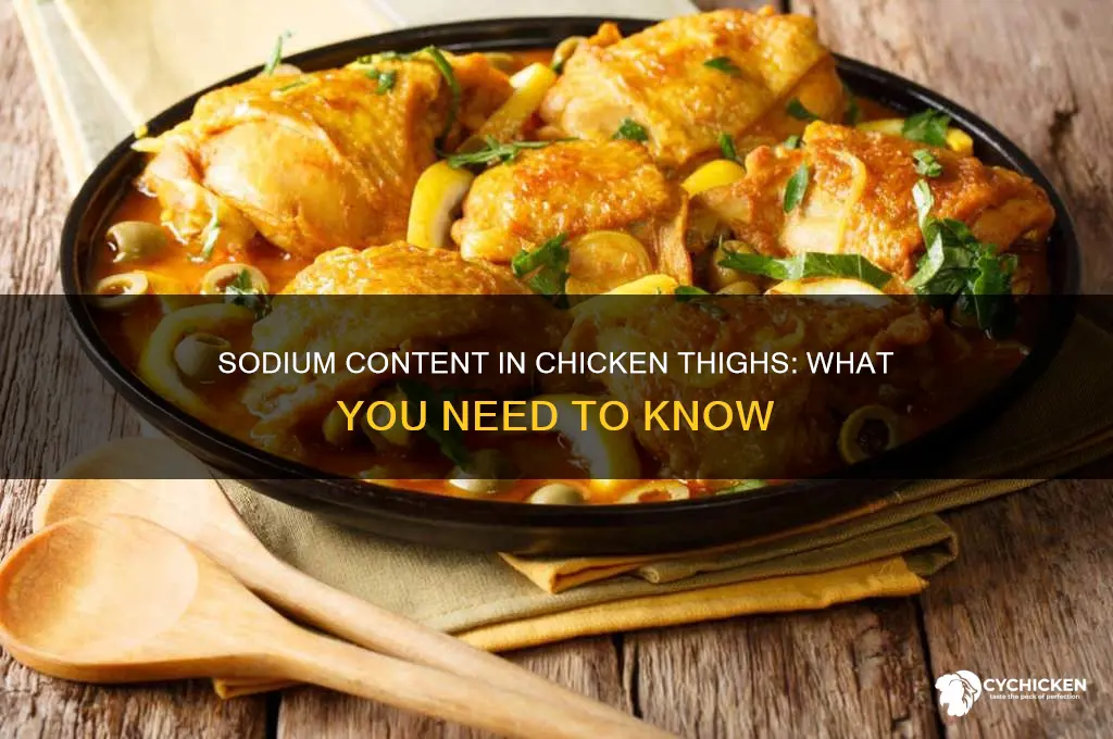 is there sodium in chicken thighs