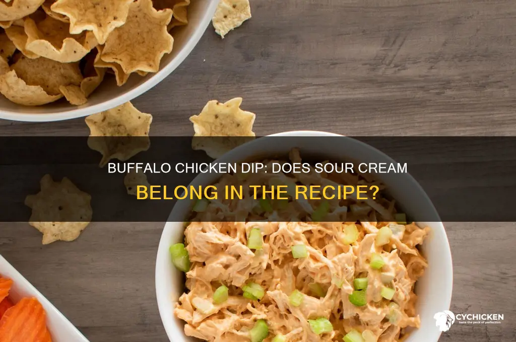 is there sour cream in buffalo chicken dip
