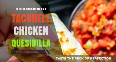 Taco Bell's Chicken Quesadilla: Sour Cream or No?