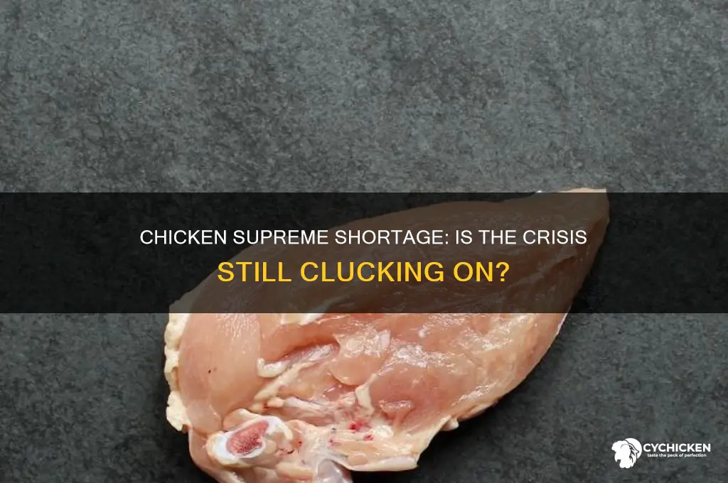 is there still a chicken supreme shortage