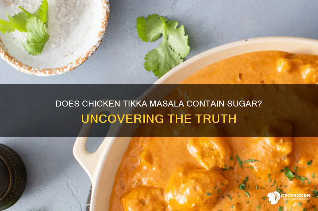 is there sugar in chicken tikka masala