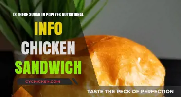 Popeyes Chicken Sandwich: Uncovering Sugar Content in Nutritional Info