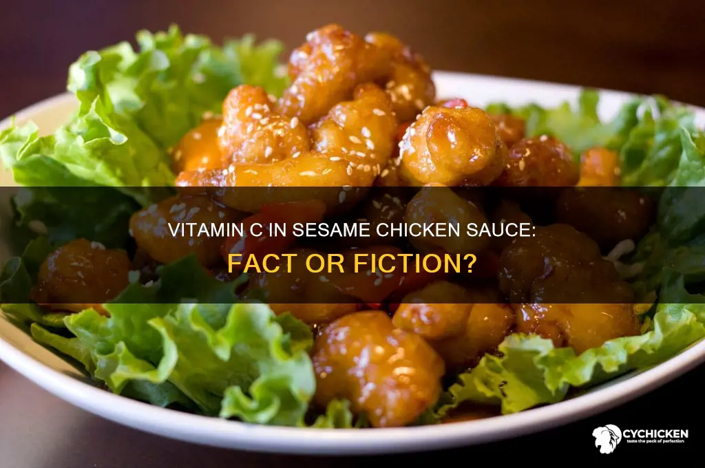 is there vitamin c in sesame chicken sauce