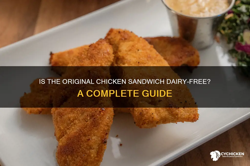 is thr original chicken sandwich dairy free