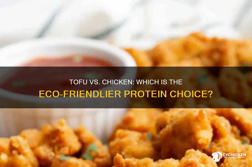 is tofu better for the environment than chicken
