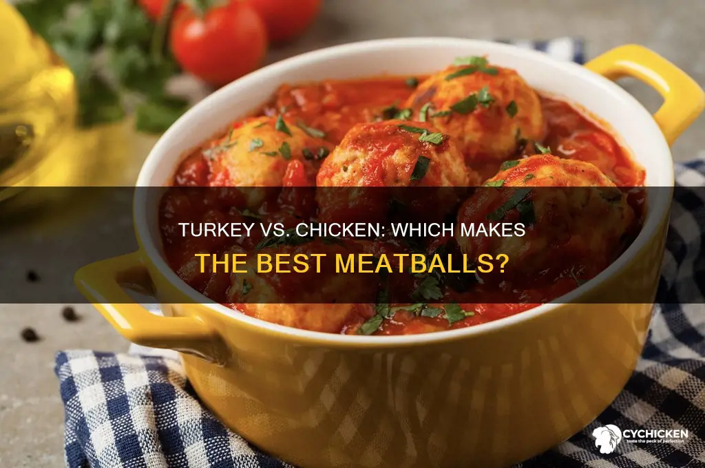 is turkey better than chicken for meatballs