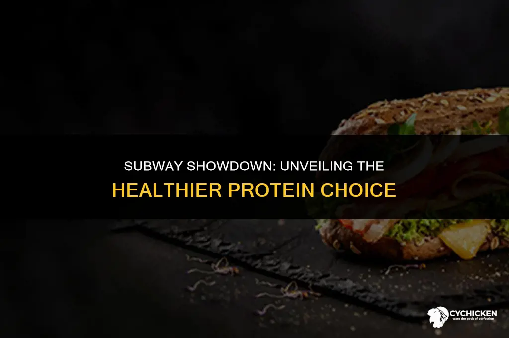 is turkey or chicken healthier at subway