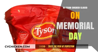 Is Tyson Chicken Open on Memorial Day? Check Hours Here