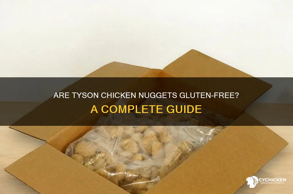is tyson chicken nuggets gluten free