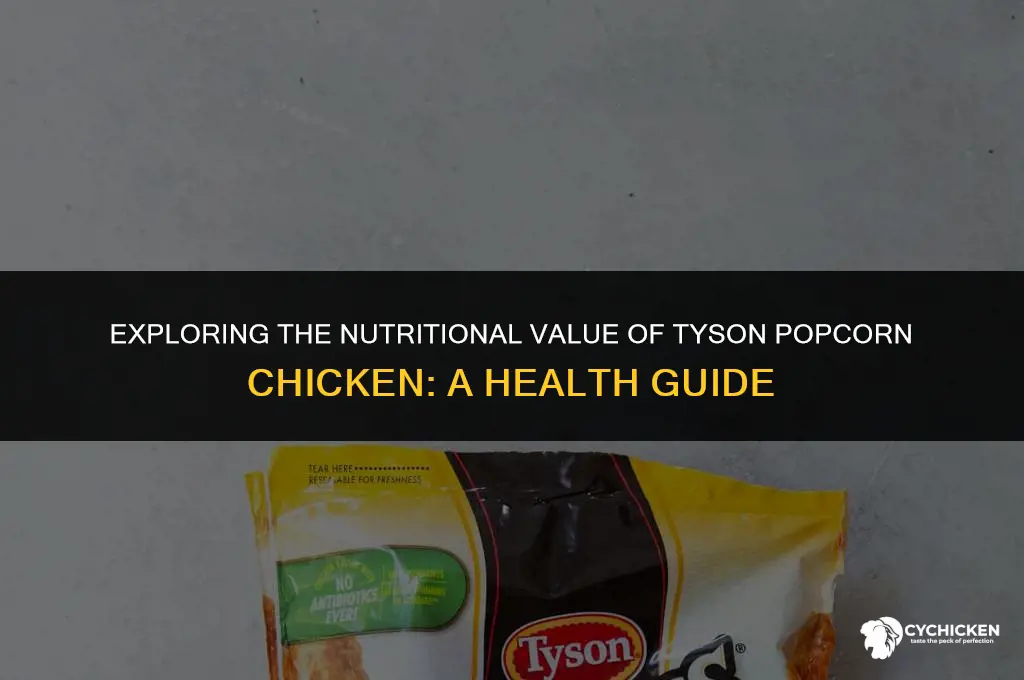 is tyson popcorn chicken healthy