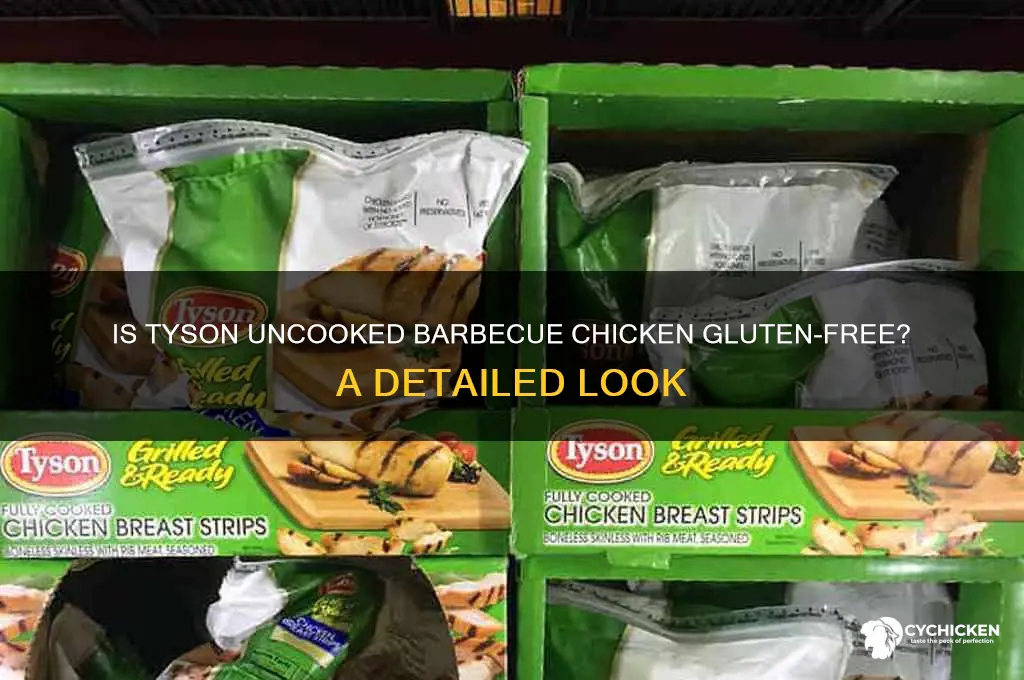is tyson uncooked barbecue chicken gluten free