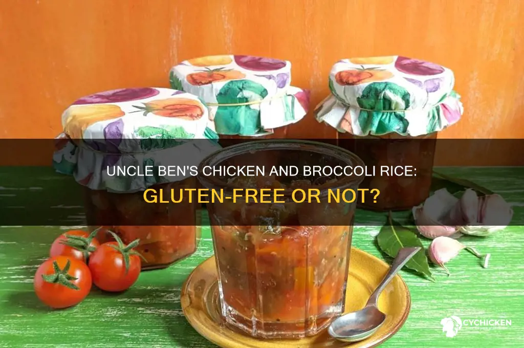 is unclebens chicken and broccoli rice gluten free