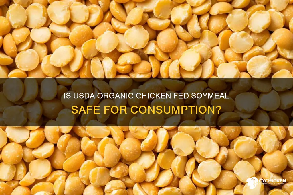 is usda organic chicken fed soymeal safe