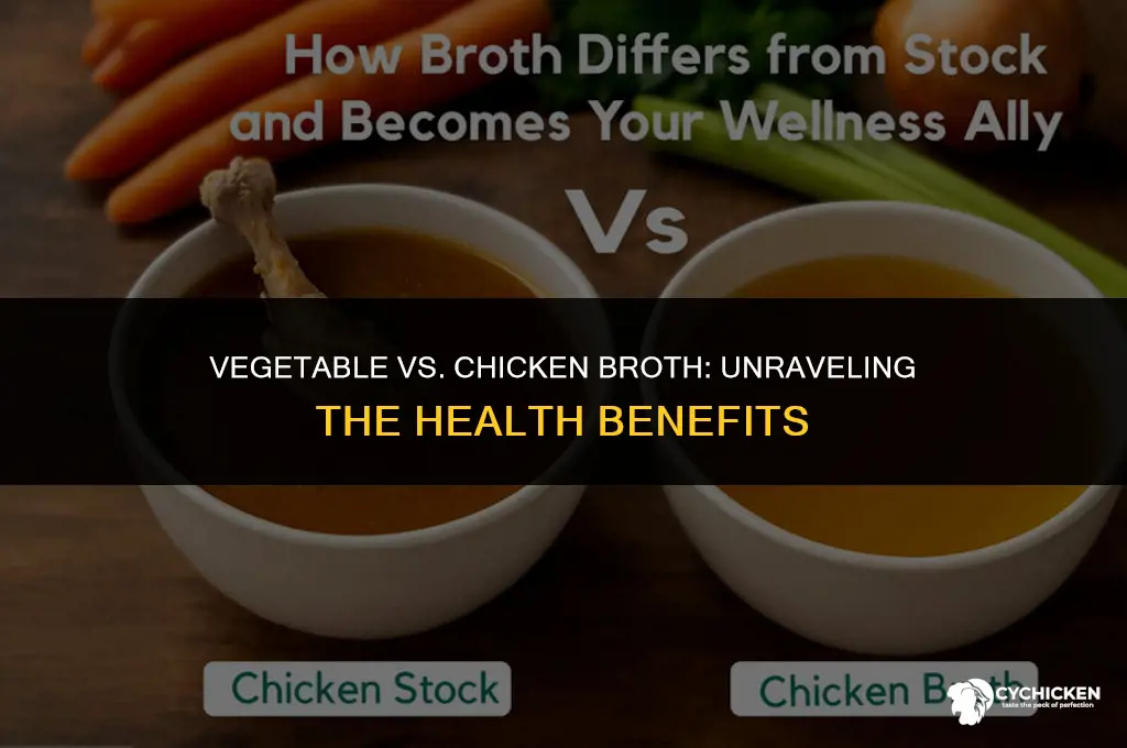 is vegetable broth healthier than chicken broth