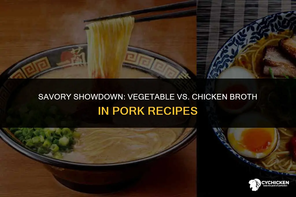 is vegetable or chicken broth better in pork