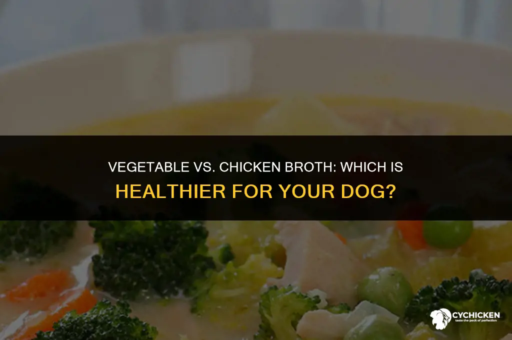 is vegetable or chicken broth healthier for dog