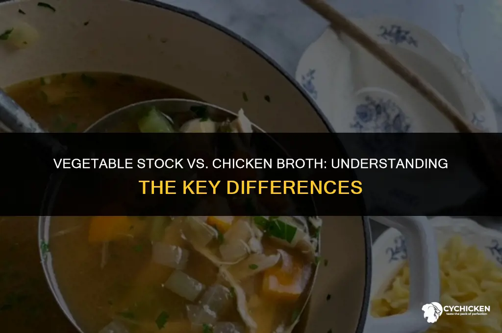 is vegetable stock chicken broth