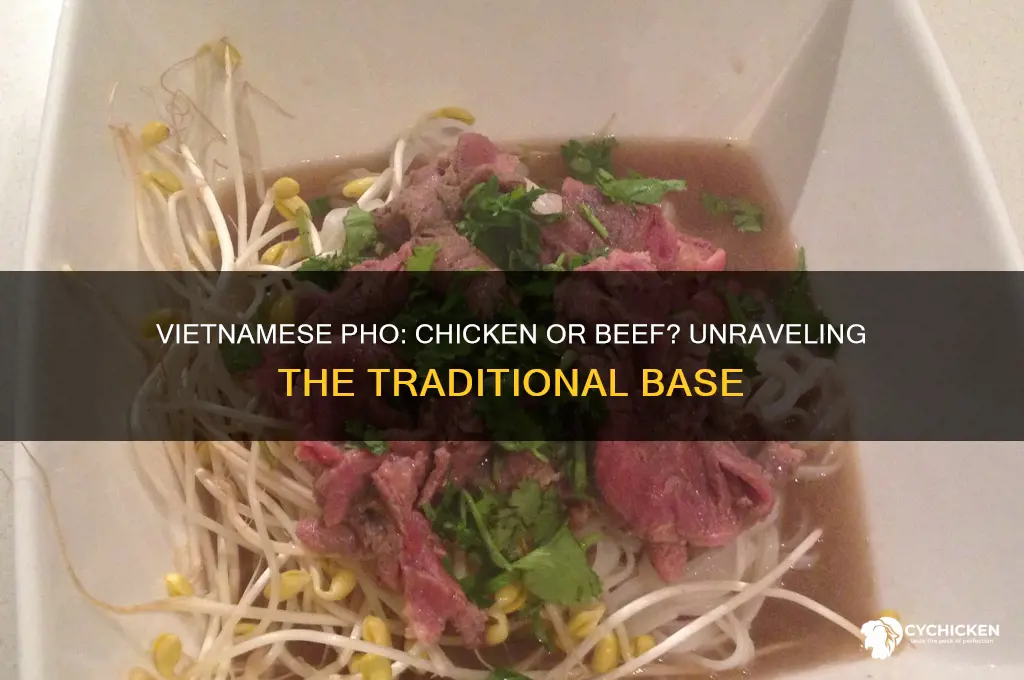 is vietnamese pho usually chicken or beef