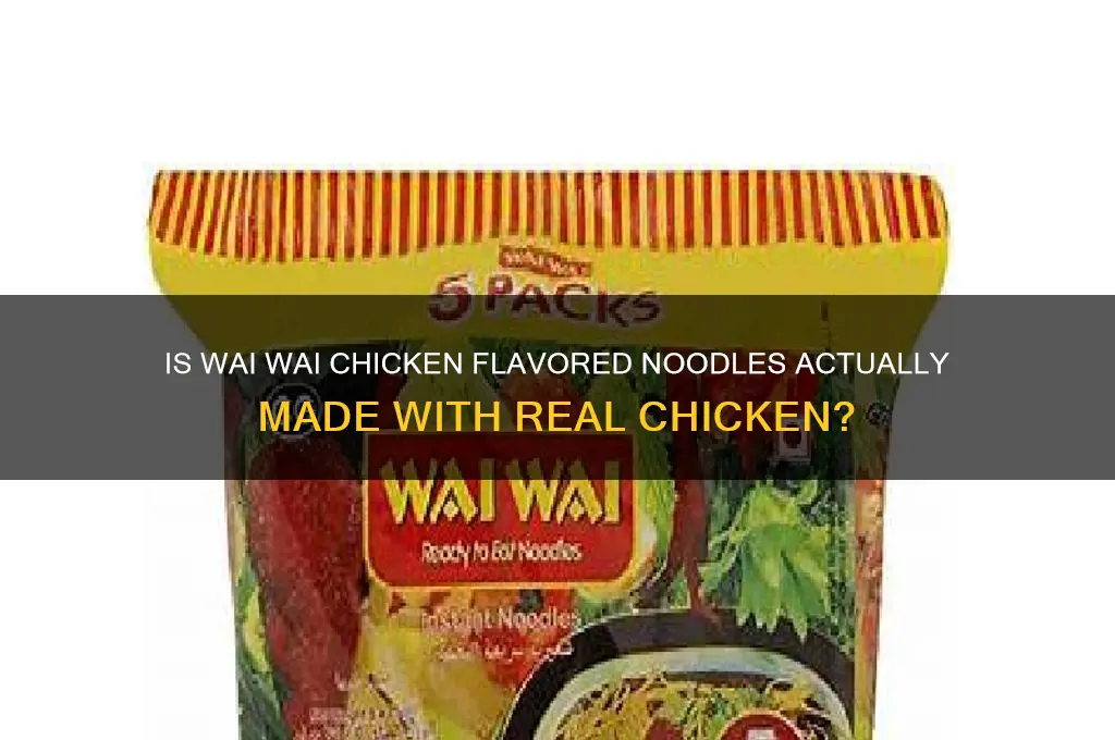 is wai wai chicken falovred really chicken