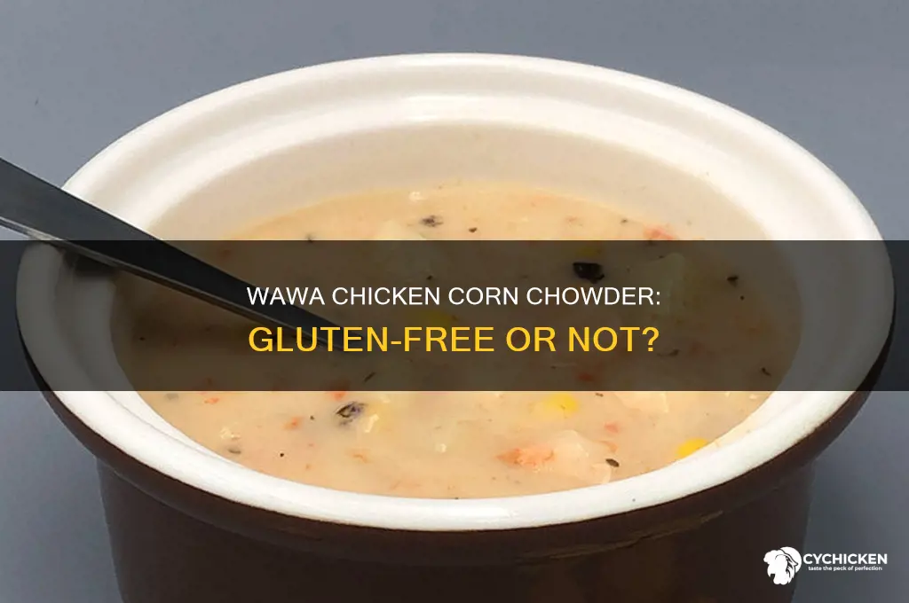 is wawa chicken corn chowder gluten free