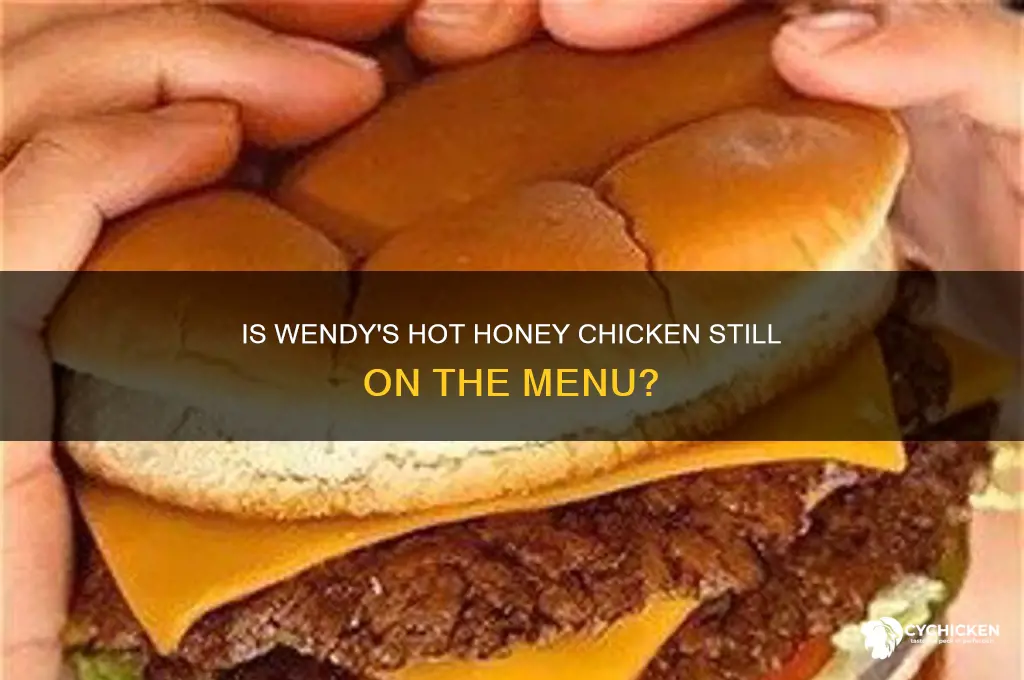 is wendys hot honey chicken still available