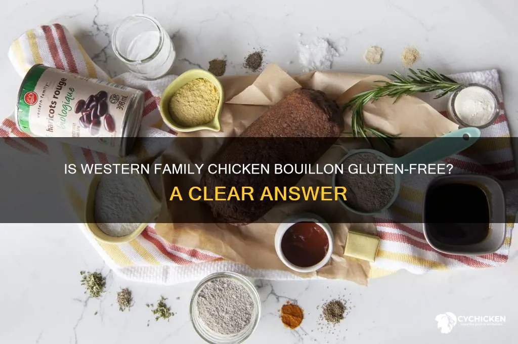 is western family chicken bouillon cubes gluten free