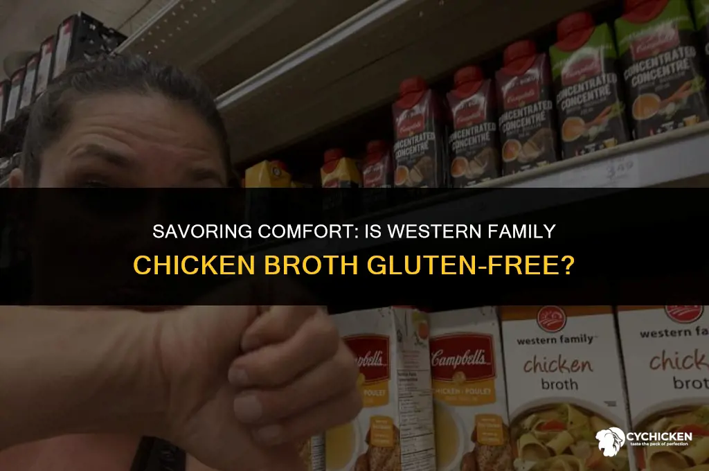 is western family chicken broth gluten free