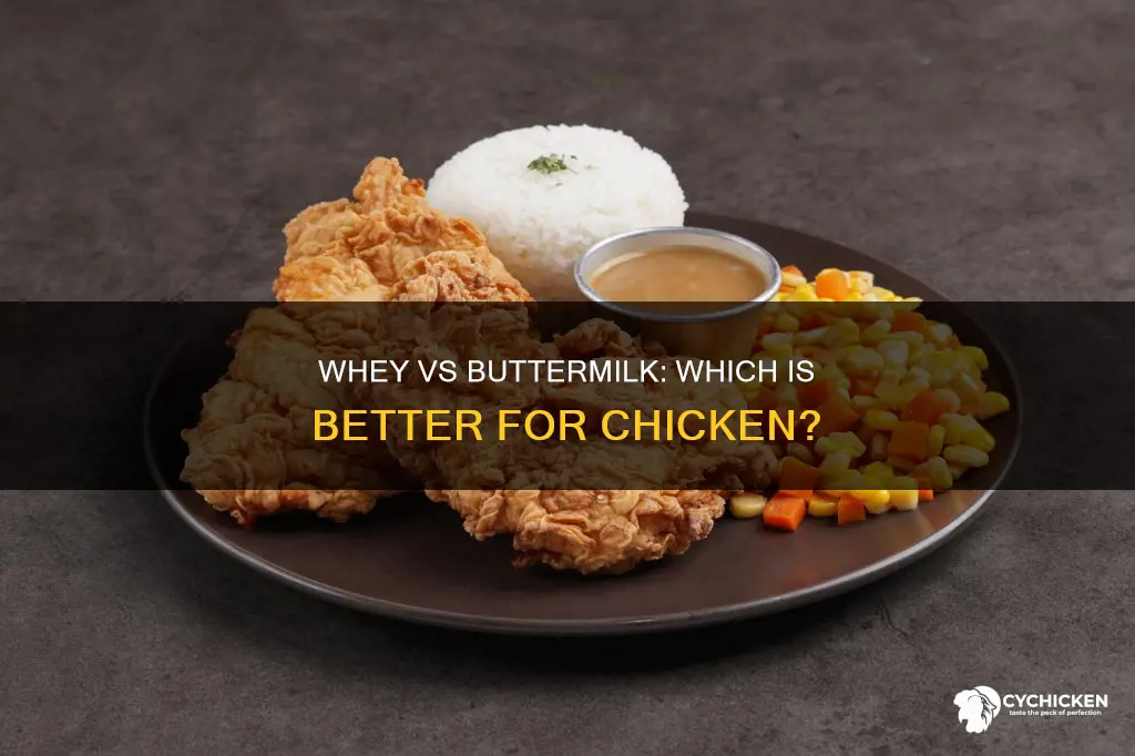 is whey as effective as buttermilk for chicken tender