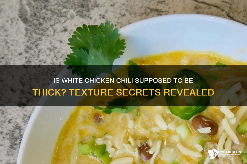 is white chicken chili supposed to be thick