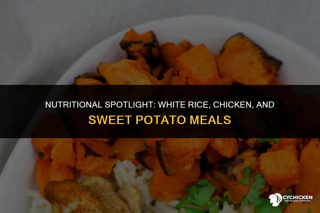 is white rice with chicken and sweet potato healthy