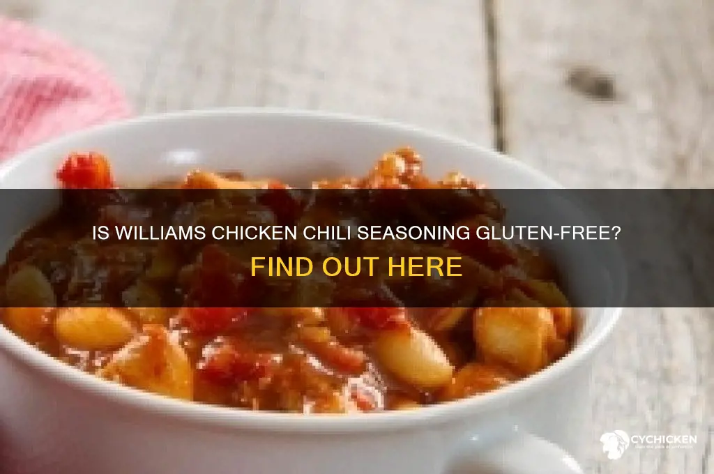 is williams chicken chili seasoning gluten free