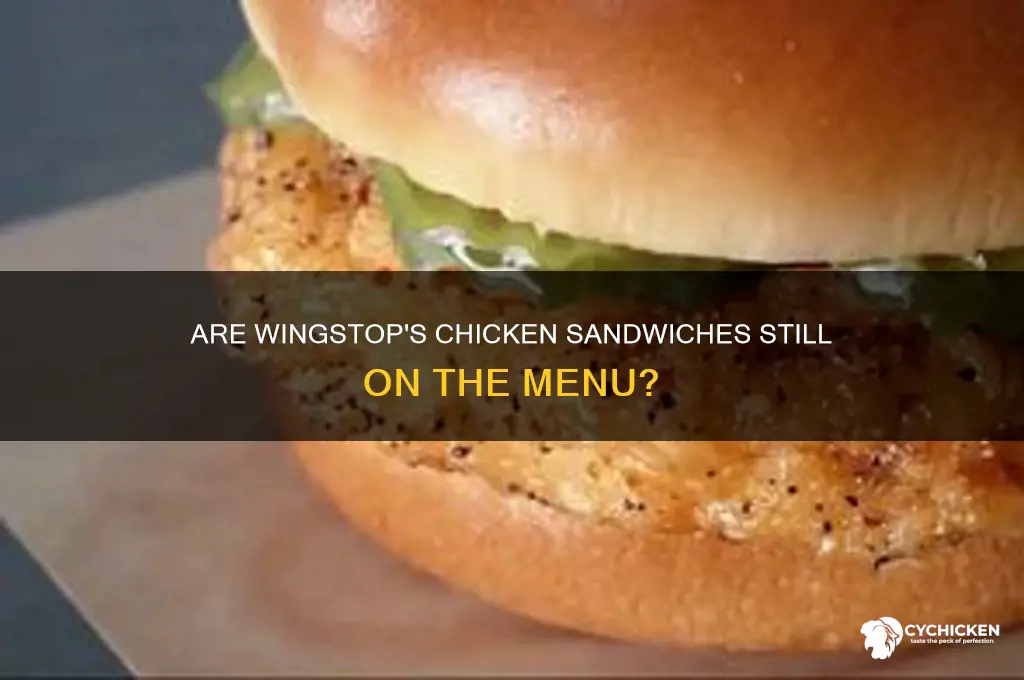 is wingstop still selling chicken sandwiches