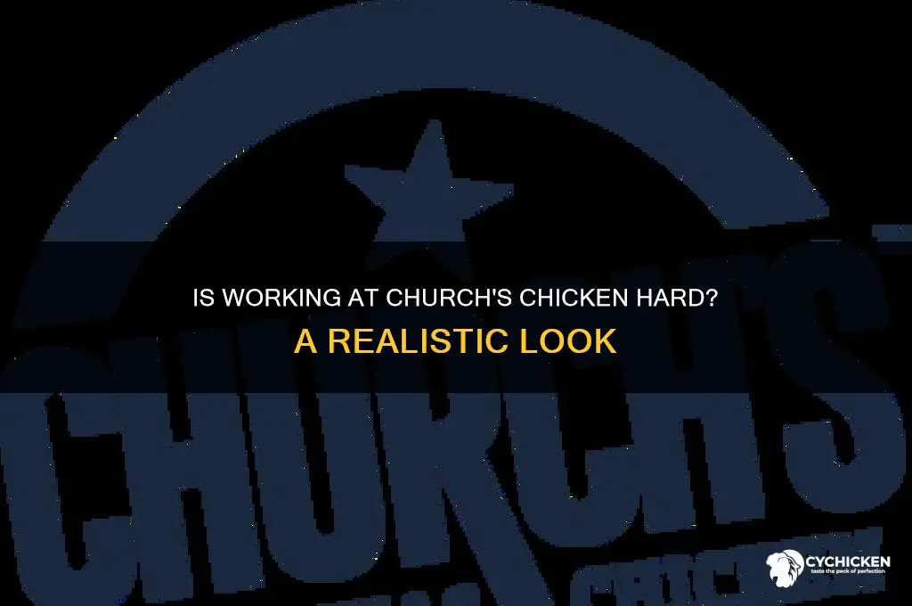 is working at church