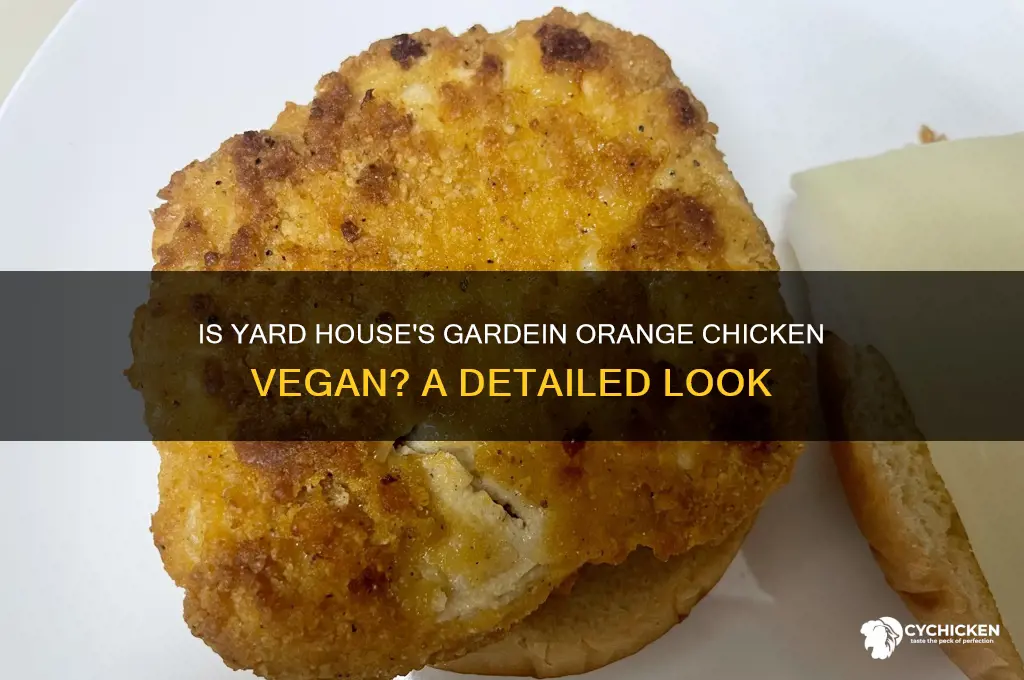 is yard house gardein orange chicken vegan