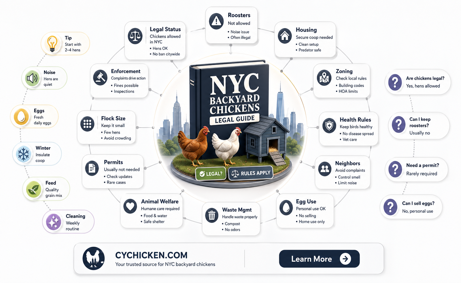 am i allowed to own a chicken in nyc