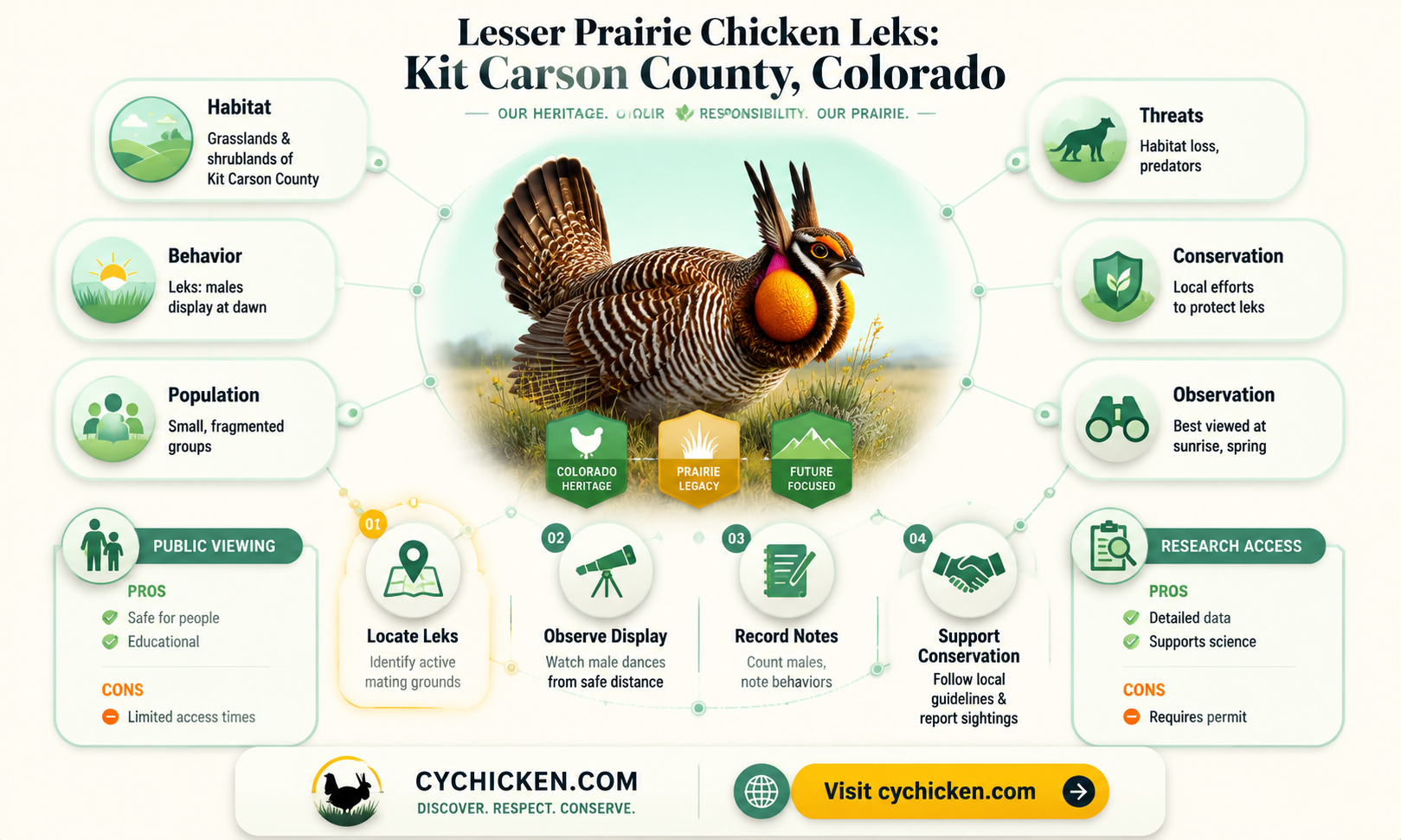 are lesser prairie chicken leks in kit carson county colorado