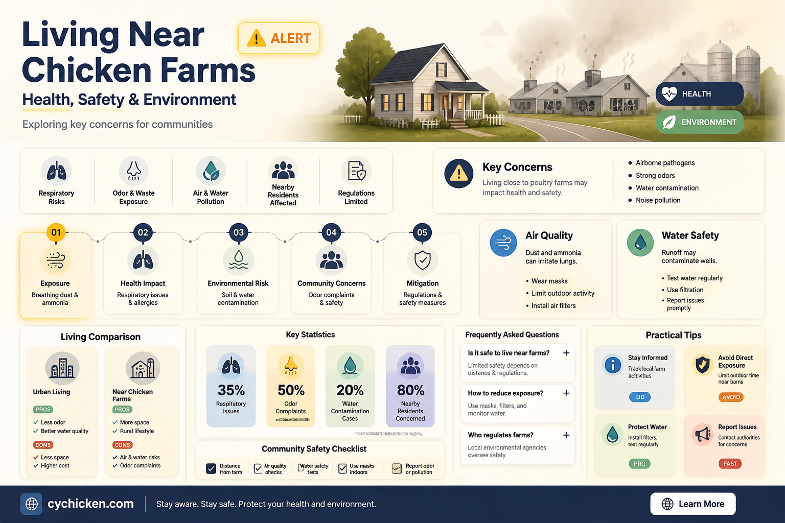 are chicken farms dangerous to live by