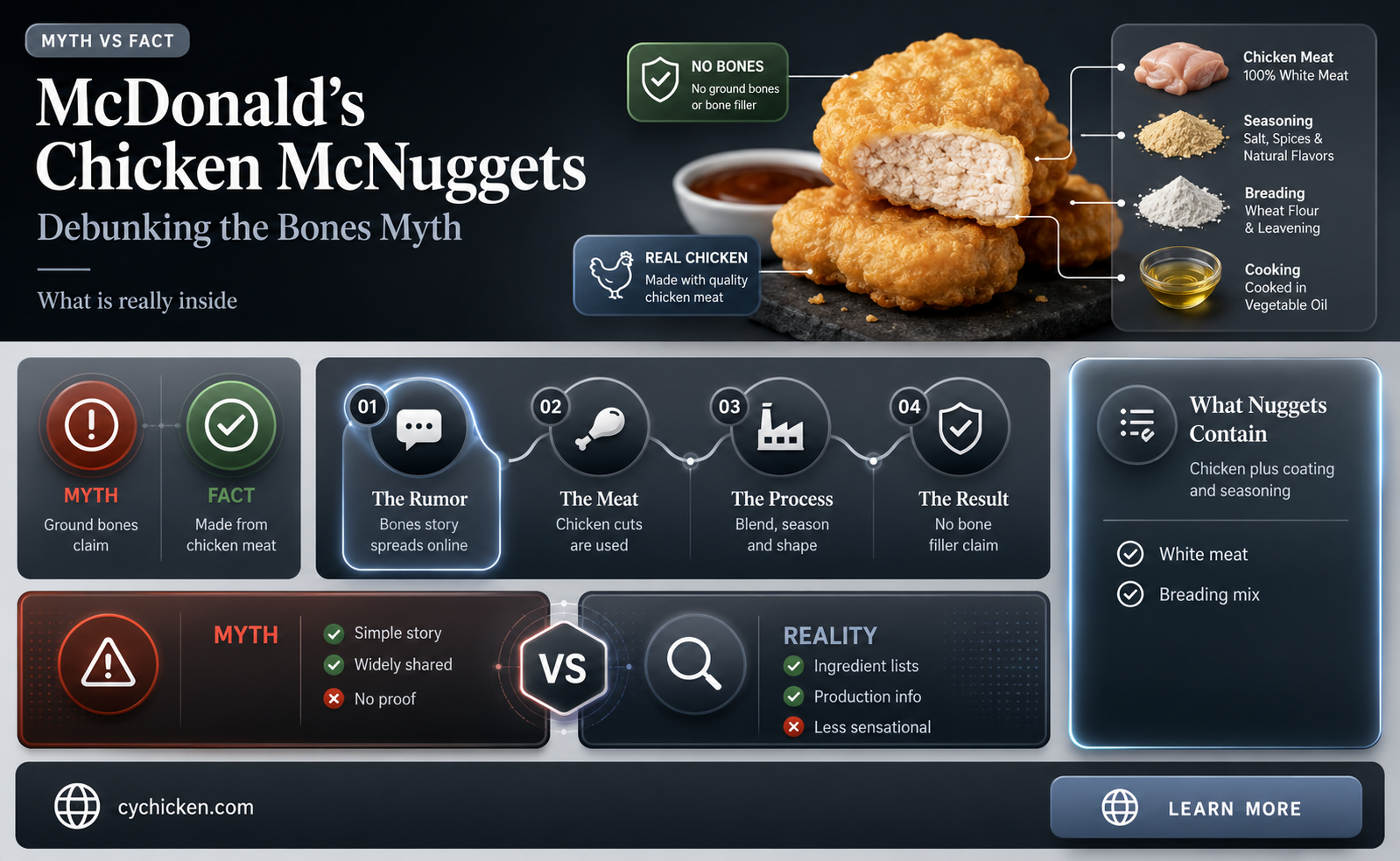 are there bones in mcdonalds chicken mcnuggets